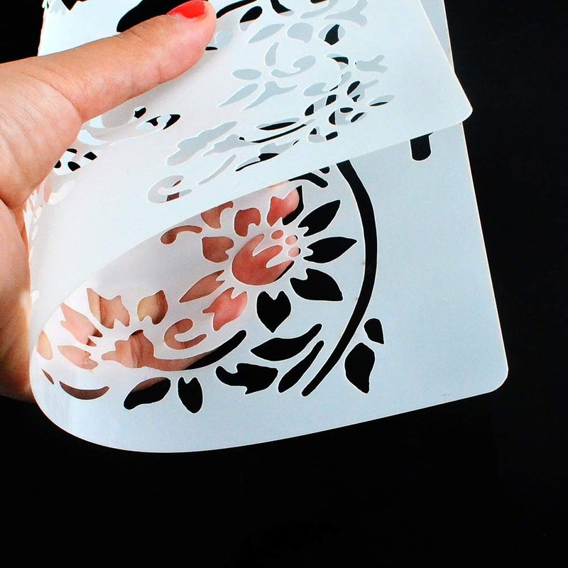 SLGIFT DIY Decorative Sunflower Stencil Template for Painting on Walls Furniture Crafts (A4 Size) - Image 3